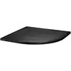 BelBagno TRAY-MR-UNO-R-90-550-35-NERO-NO Поддон из искусственного мрамора в комплекте с сифоном с чёрной матовой декоративной накладкой, чёрный