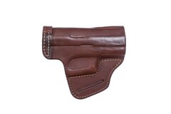 Кобура поясная для пистолета Макарова, ПМ, модель B, из коричневой кожи, Хольстер
