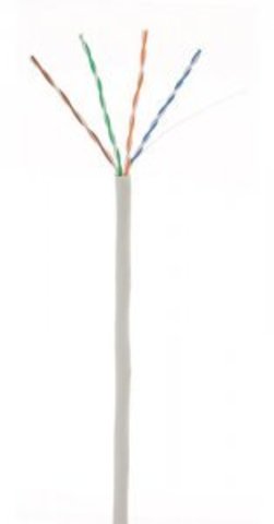 Кабель NETLAN U/UTP 4pair, Cat5e, In, PVC (UEC-UU004-5E-PVC-GY) (305м.)