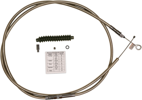 Трос сцепления для Harley Davidson MAGNUM BYO® Stainless 2-Piece Clutch Cable – 96+ Dyna & Softail