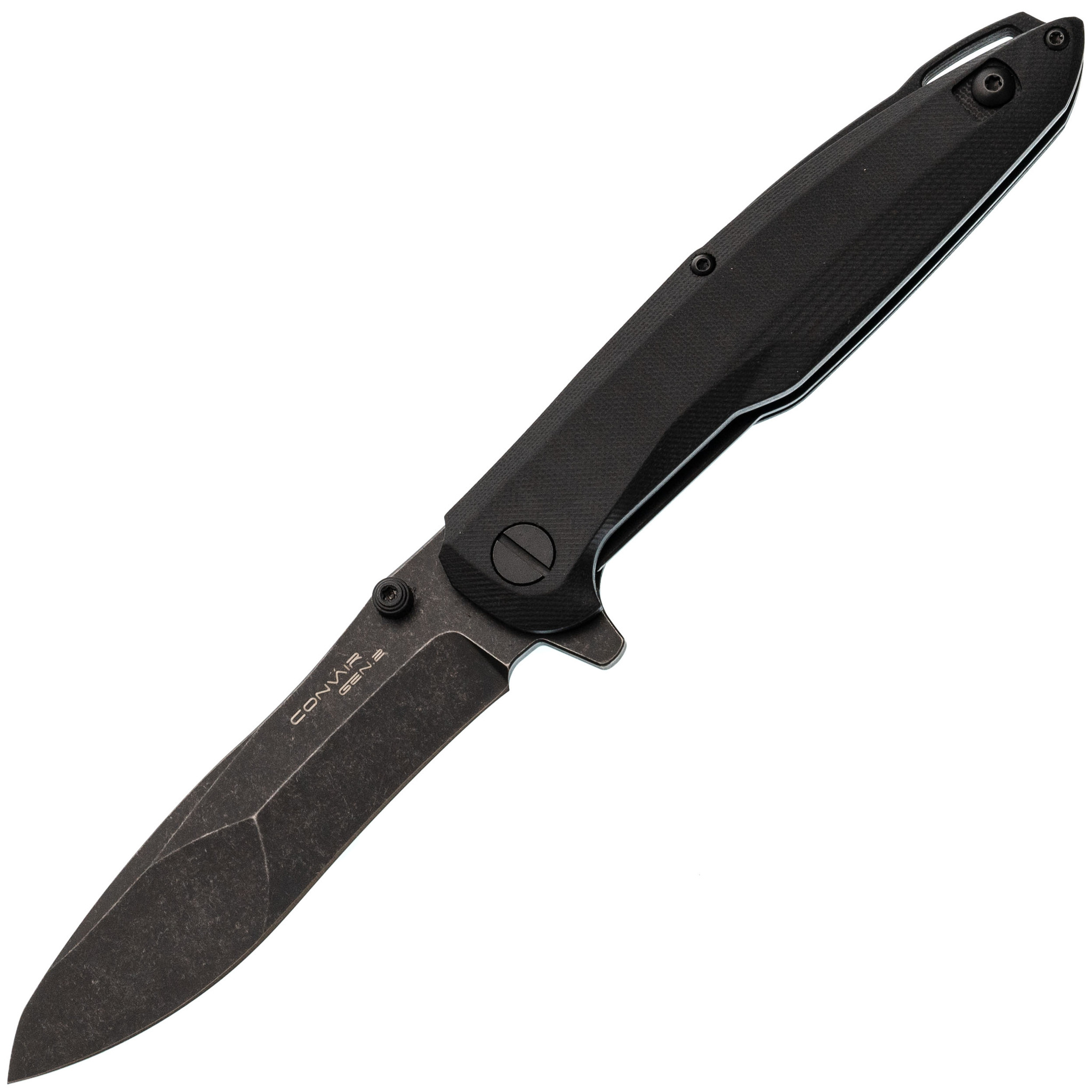 Складной нож Mr.Blade Convair Gen.2 blackwash сталь D2, рукоять Black G10