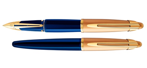 Ручка перьевая Waterman Edson Sapphire Blue GT, M (S0102070)