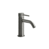 Gessi 316 54302#239 Смеситель для раковины на 1 отверстие, без донного клапана, излив 123мм, цвет: steel brushed