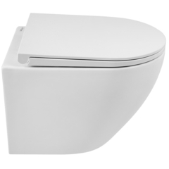 BelBagno Sfera-R BB046CHR/BB902SC Унитаз подвесной безободковый, цвет: белый фото