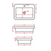 ArtCeram Fuori Scala TFL034 17 00 NERO MATT *1 Раковина встраиваемая, 60x45, цвет: чёрный