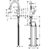 Hansgrohe 73851800 Смеситель для кухни с выдвижным изливом и лейкой