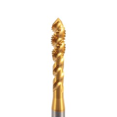 Метчик М 4,0х0,7 (Машинный, винт.) DIN371 HSSEPM-TiN 6h C/2-3P R45 63мм a=3,4 H-Tools 30132THT
