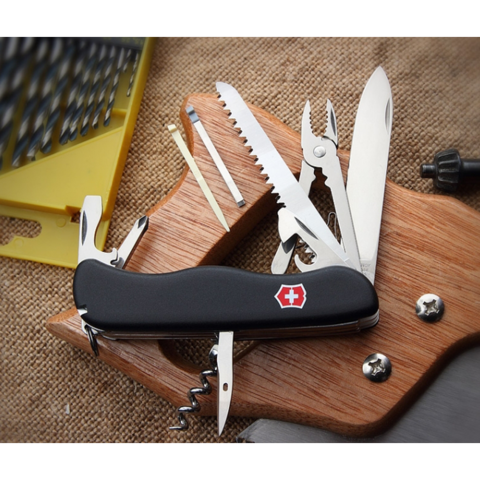 Нож складной карманный Victorinox Atlas Black, 111 mm (0.9033.3)