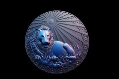 Силиконовый молд Знак зодиака Лев 3 см