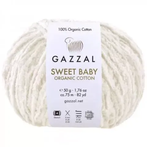 Пряжа Gazzal Sweet Baby Organic Cotton 2601 камень