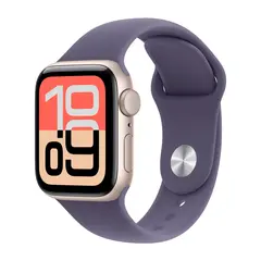 Умные часы Apple Watch SE 3 (2025) GPS, 40mm, Starlight Aluminium Case with Purple Fog Sport Band, M/L