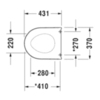 Duravit Darling New 69890000 Сиденье для унитаза с микролифтом