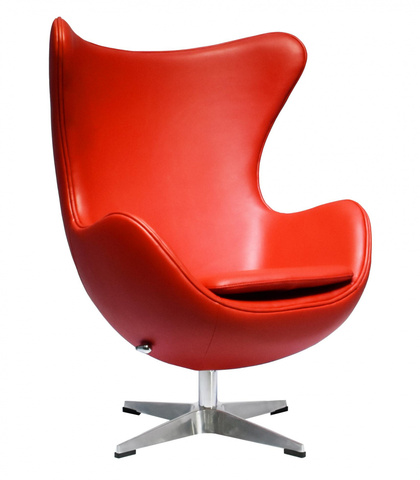 Фото: Кресло EGG CHAIR красный - основной вид