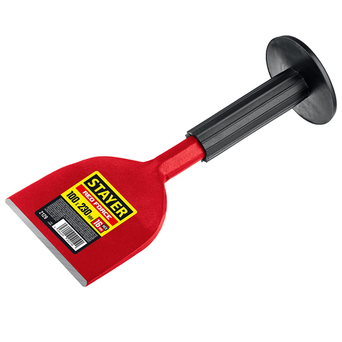STAYER Red Force, 100 х 230 мм, зубило-конопатка с протектором (2129)
