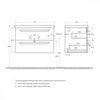 Cezares ECO-CER-1200-2C-SO-BL Тумба под раковину, цвет: белый