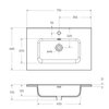 BelBagno KEP-70-GRN Столешница, 71.6x46.8, цвет: Granito