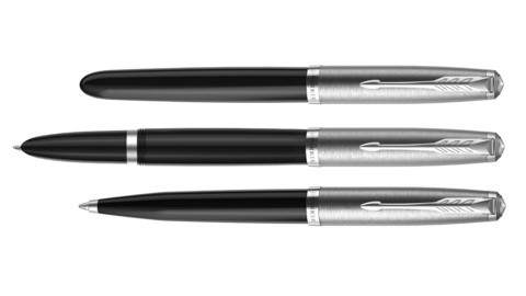 Ручка шариковая Parker 51 Core, Black CT, (2123495)