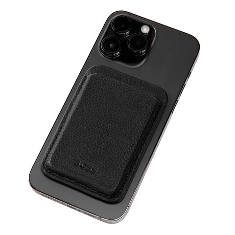 Картхолдер с магнитом HUGO BOSS - Mobile Classic Grained