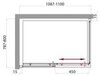 BelBagno Uno UNO-AH-1-110/80-C-CR Душевой уголок прямоугольный, 110x80, цвет: хром