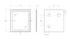 BelBagno Kraft SPC-KRAFT-1400-800-SENS-AL Зеркало со встроенным светильником и сенсорным выключателем, цвет: серый