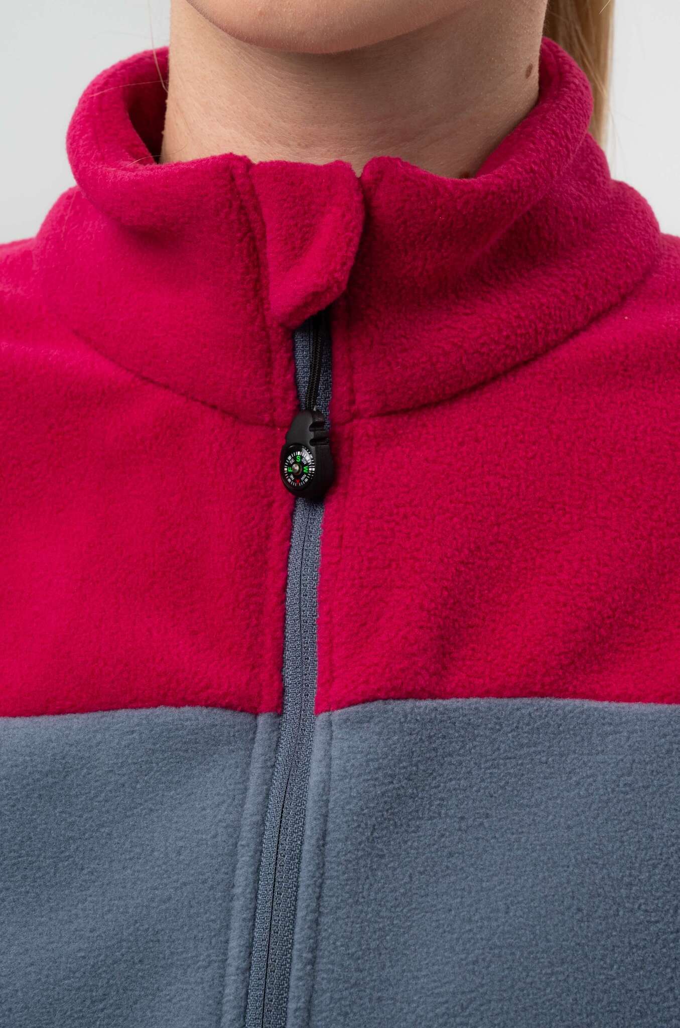Женская флисовая толстовка Nordski Fleece berry-grey - 4