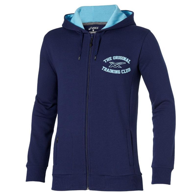 Толстовка на молнии Asics Graphic FZ Hoodie мужская т.синий - 4