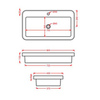 ArtCeram Fuori Scala TFL035 01 00 *1 Раковина встраиваемая, 80x45, цвет: белый