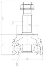 ШРУС внешний  NKN  AB1207-2H  с кольцом ABS