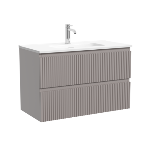 Sancos SNR80/39SM Тумба подвесная SANCOS Snob R 790х390х500, c двумя ящиками оснащенными доводчиками, Doha Soft, арт.SNR80/39SM