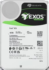 Внутренний HDD 3.5" Seagate Exos X24, 16Тб, SATA3, Bulk, Чтение:260мб/с, 7200об/мин, Буфер:512Мб (ST16000NM002H)