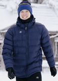 Очень Тёплый спортивный пуховик Noname Heavy Padded Jacket 24 Ux Navy