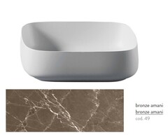 ArtCeram Cognac COL009 49 00 Раковина накладная, 56x41, цвет: bronze amani фото