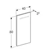 Geberit Renova Compact Y862340000 Зеркало с подсветкой 40x80см