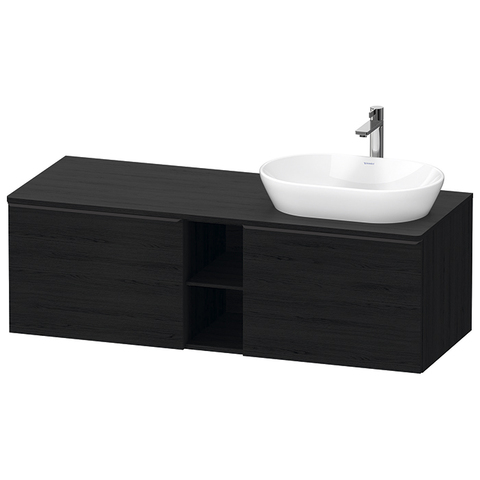 Duravit D-Neo DE4950R1616 Тумбочка подвесная, 459x1400x550 мм, 2 ящика, цвет: Black Oak