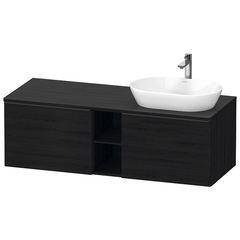 Duravit D-Neo DE4950R1616 Тумбочка подвесная, 459x1400x550 мм, 2 ящика, цвет: Black Oak фото