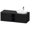 Duravit D-Neo DE4950R1616 Тумбочка подвесная, 459x1400x550 мм, 2 ящика, цвет: Black Oak