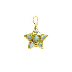 Подвеска Звезда ларимар