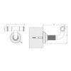 Gessi Venti20 65521#299 Крючок двойной, цвет черный матовый