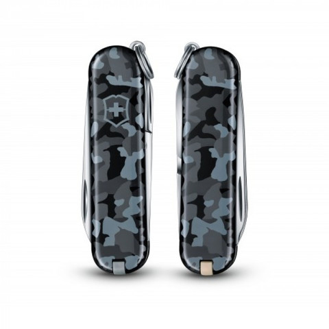 Нож-брелок складной 0.6223.942 Classic SD Navy Camouflage, морской камуфляж