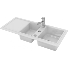 Duravit Cassia 7513110000 Кухонная мойка 80 1160x510, белая фото