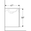 Geberit Renova Plan 869531000 Тумба под раковину, 129x58.5x47.3см, Темно-серый / Матовое покрытие