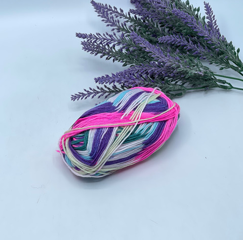 Stock Arcobaleno 300-500м/100 гр. 75% Меринос 25%Полиамид , Мультиколор, 40478