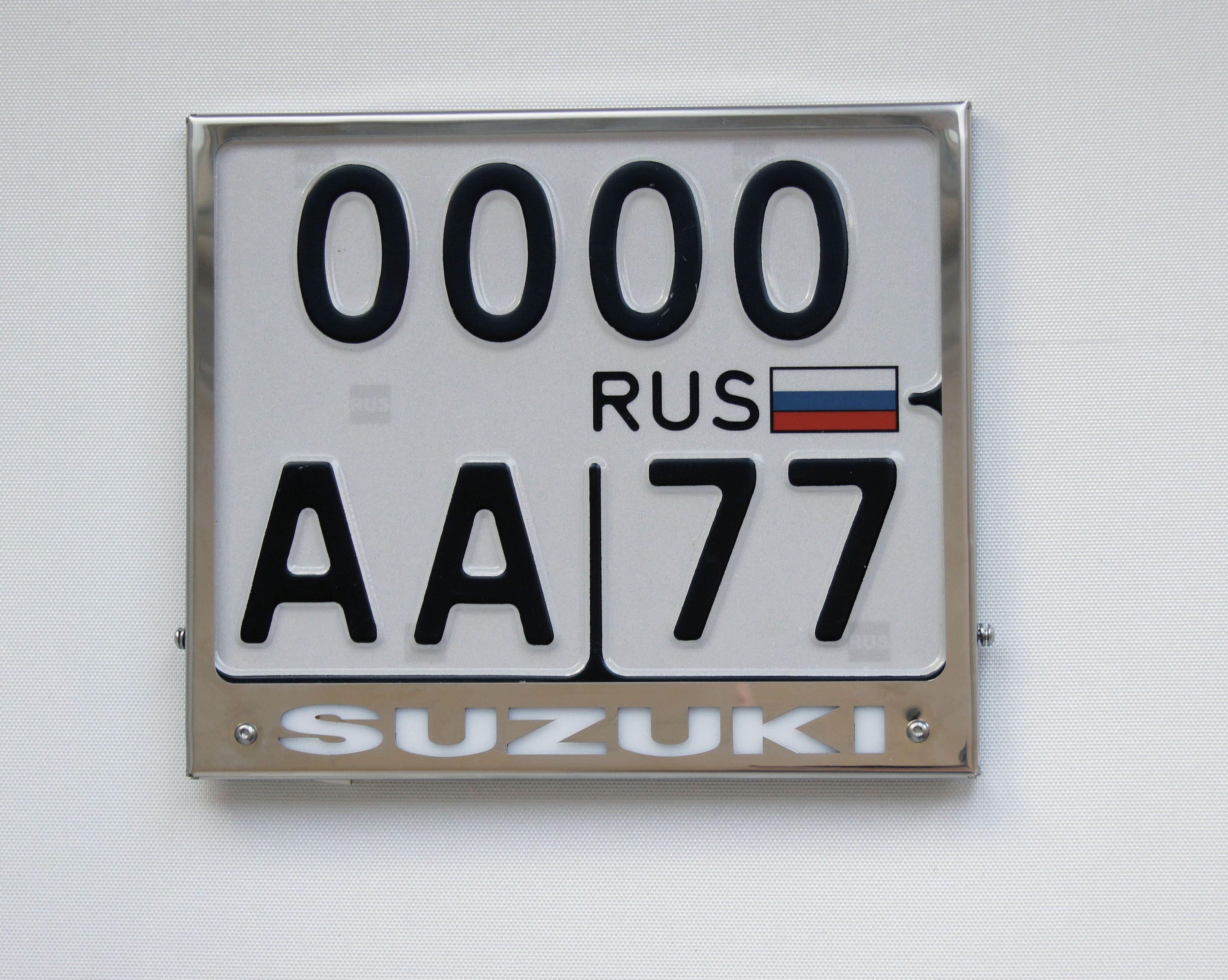 Моторамка ZALVI Suzuki 190×145 мм с подсветкой надписи