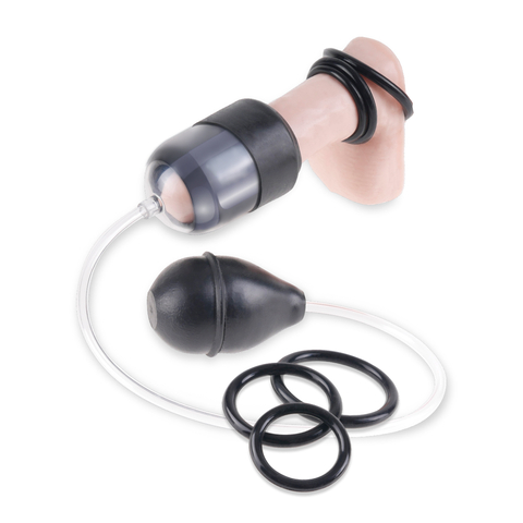Компактная помпа-насос для головки Fetish Fantasy Series Suck N’ Stroke Head Pump Pipedream