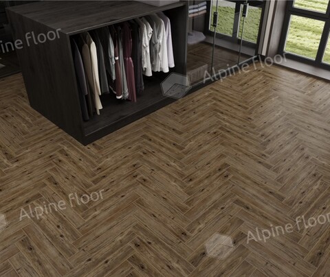 Ламинат Alpine Floor Original - Елка Эксперт 12 Бордо (LF106-10)