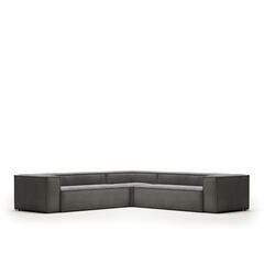 Угловой 6 местный диван Blok 320 x 320 cm серый вельвет