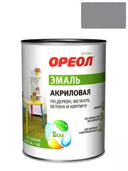 Эмаль универсальная акриловая Ореол глянцевая серая