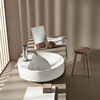 Geberit VariForm 500.769.01.2 Раковина с установкой на столешницу круглой формы, 45 см, с отв. под смеситель, с отв. перелива