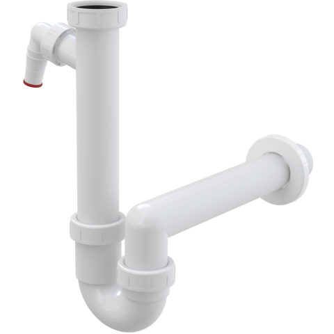 Alcaplast A81-DN40 Сифон трубчатый с накидной гайкой 6/4" и подводкой
