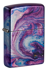 Фото Зажигалка ZIPPO Universe Astro с покрытием 540 Tumbled Chrome, латунь/сталь, сиреневая